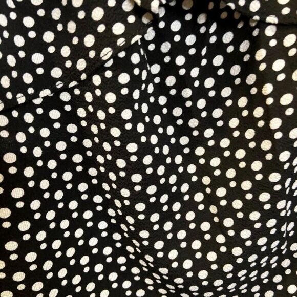 Max Studio Short Sleeve Ruffle Tie Closure Women Top Medium NWT - Picture 6 of 6